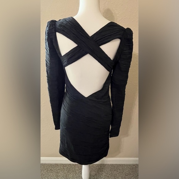 Free People Black Label ‘Look of Love’ Black Ruched Dress - Picture 6 of 9